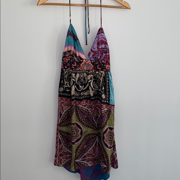 Alice & Trixie Silk Halter Dress - Picture 1 of 6